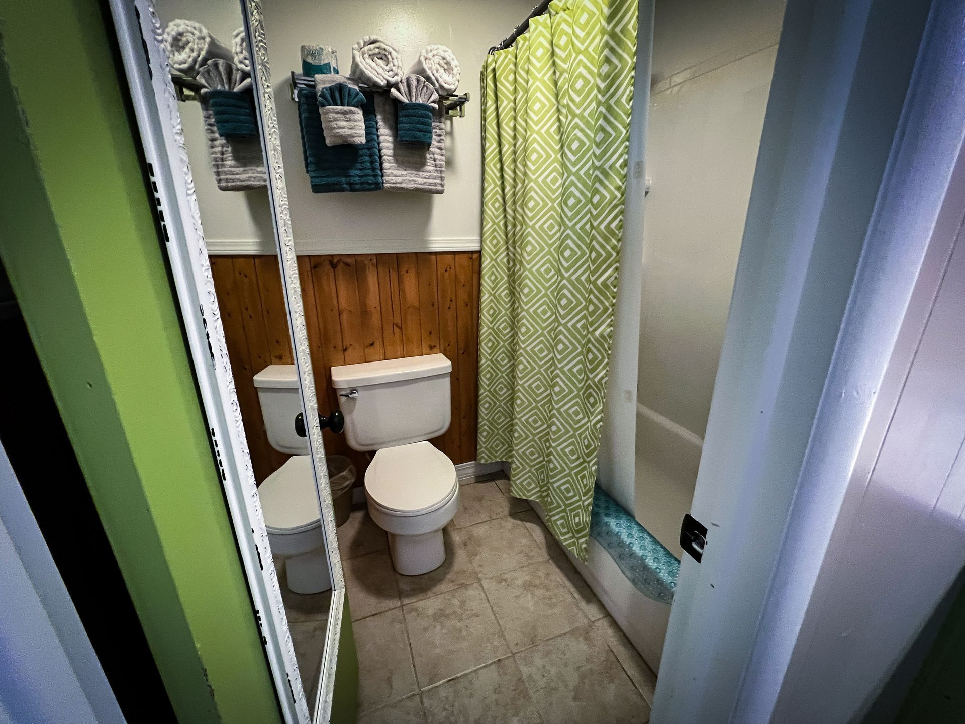 Bathroom of #10 Single Guest Room – The Jungle Room