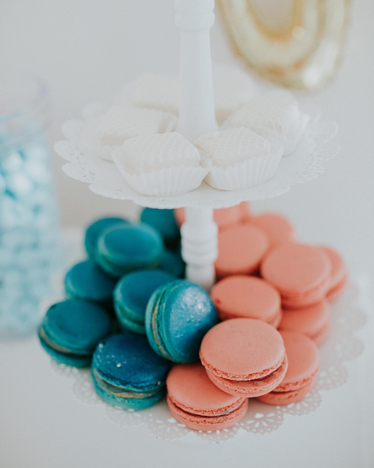 white petit fours 