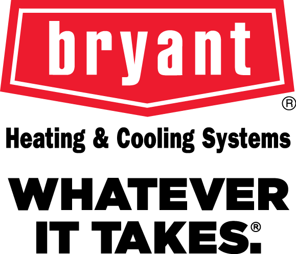 The logo for bryant heating and cooling systems says whatever it takes.