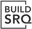 Black-and-white BUILD SRO logo inside a square frame