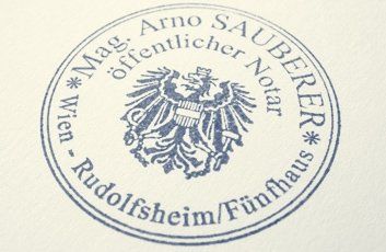 Notar Siegel Arno Sauberer
