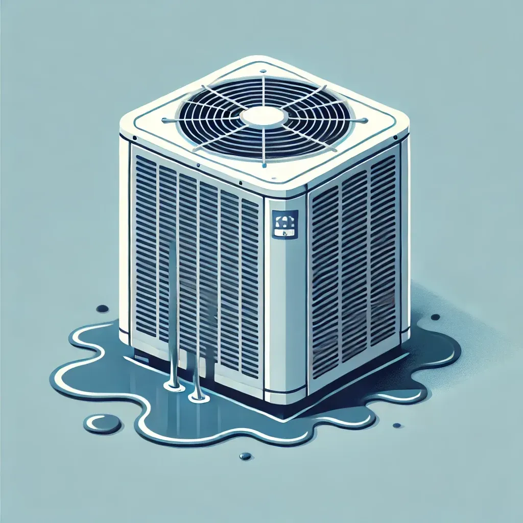 leaking air conditioning unit