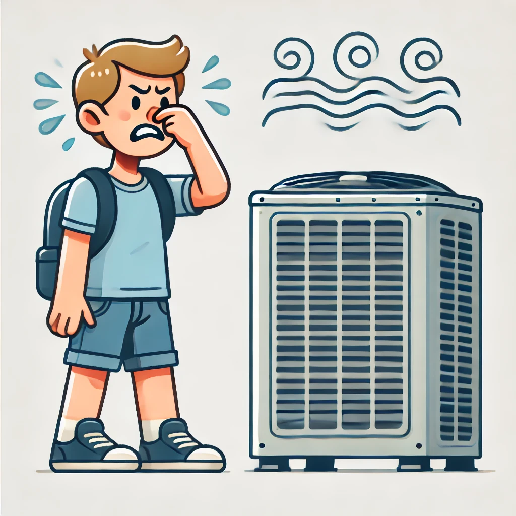 air conditioning unit giving off bad odors