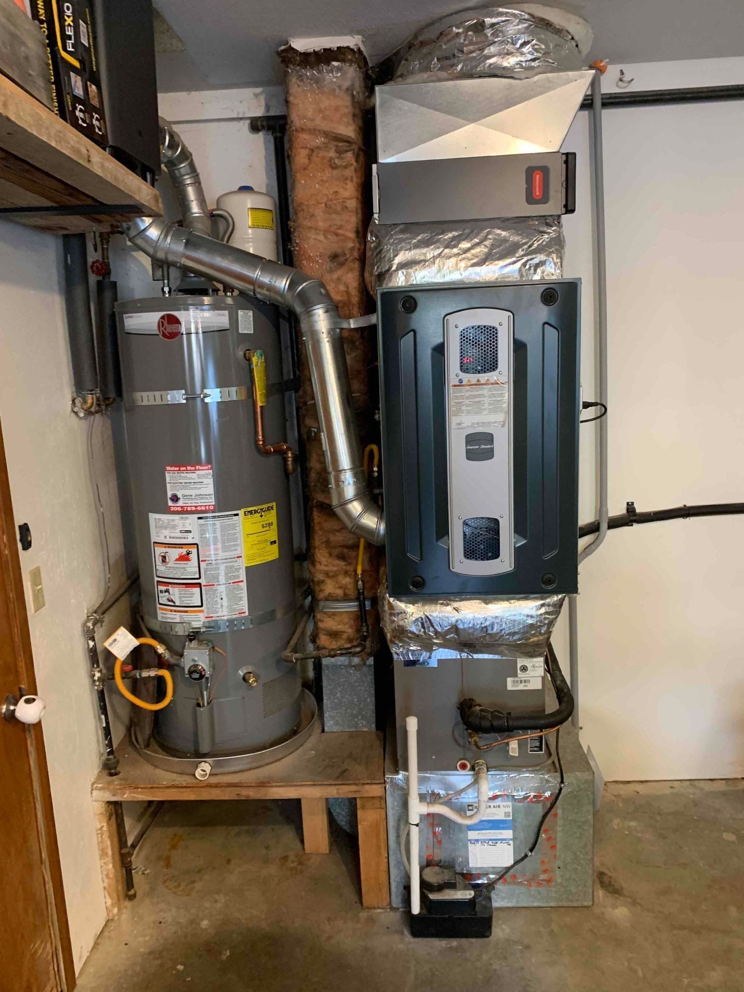 Furnace Installation & Replacement Everett basement 