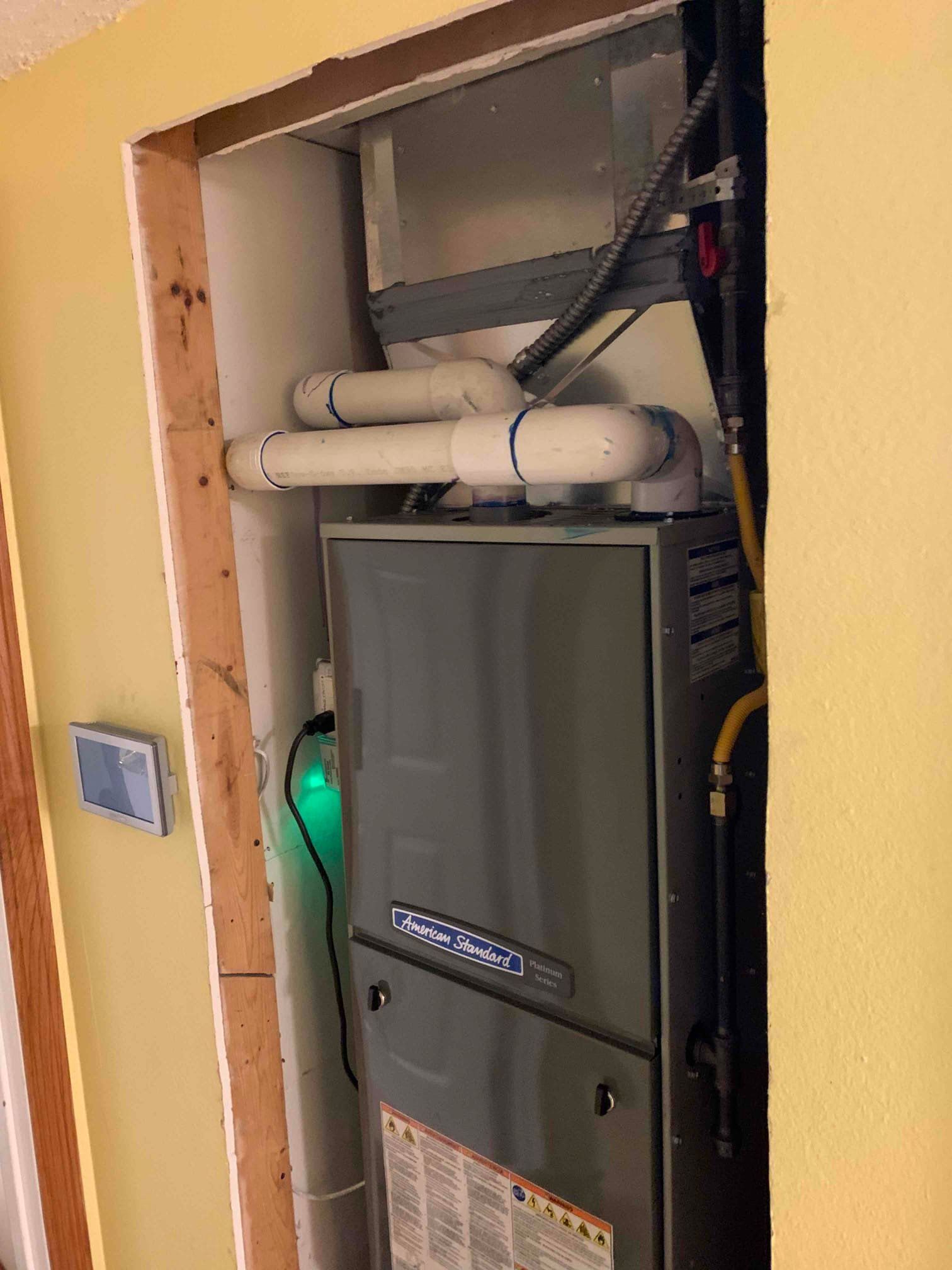 Furnace Installation & Replacement  closet