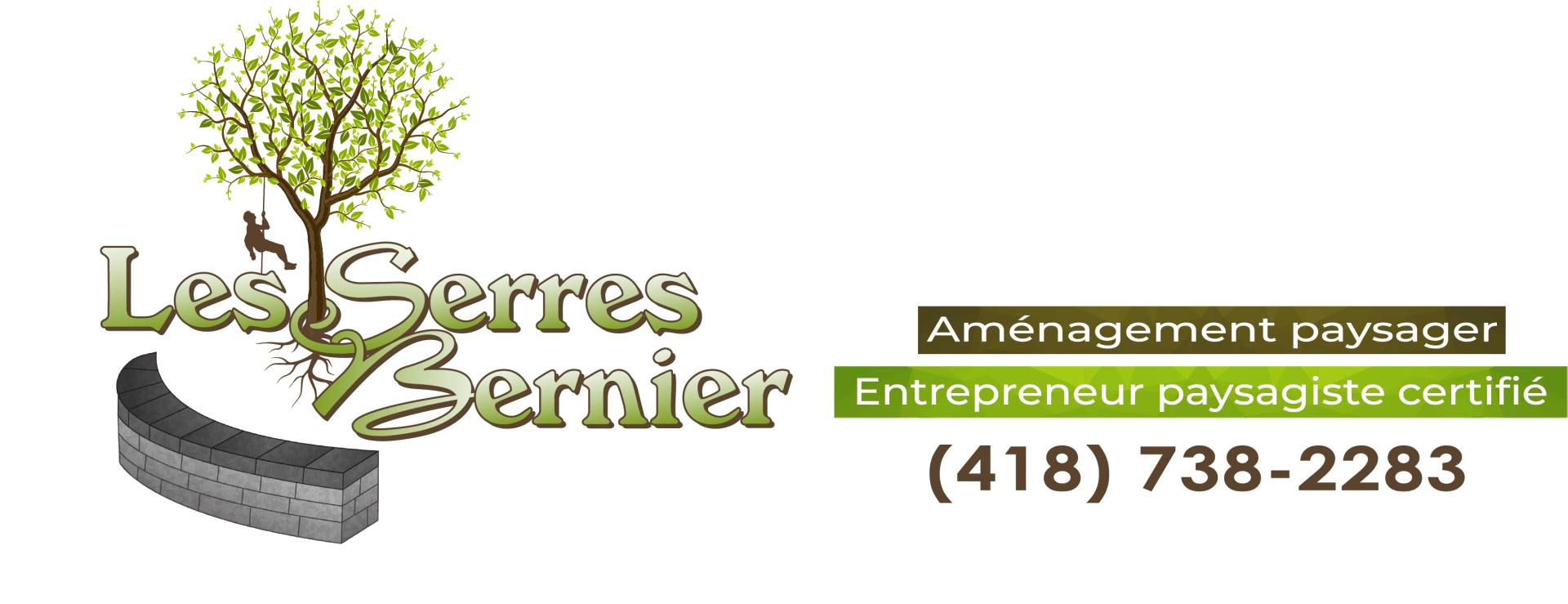 A logo for a company called les serres dernier
