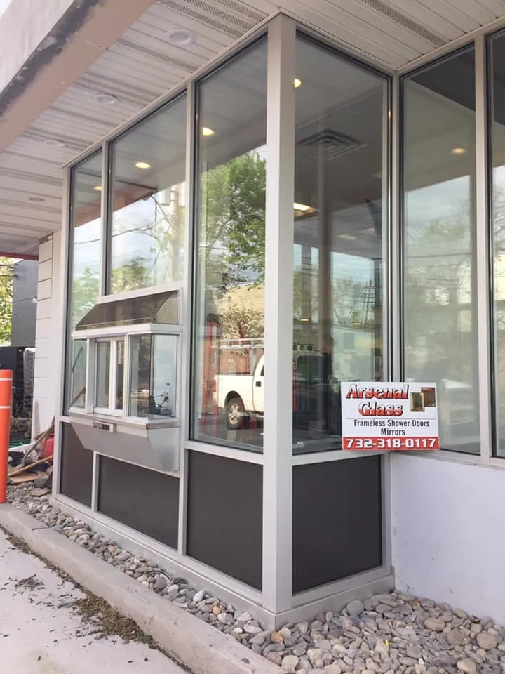 Commercial glass, Arsenal Glass, Linden, NJ.