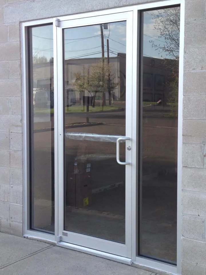 Commercial glass doors, Arsenal Glass, Linden, NJ.