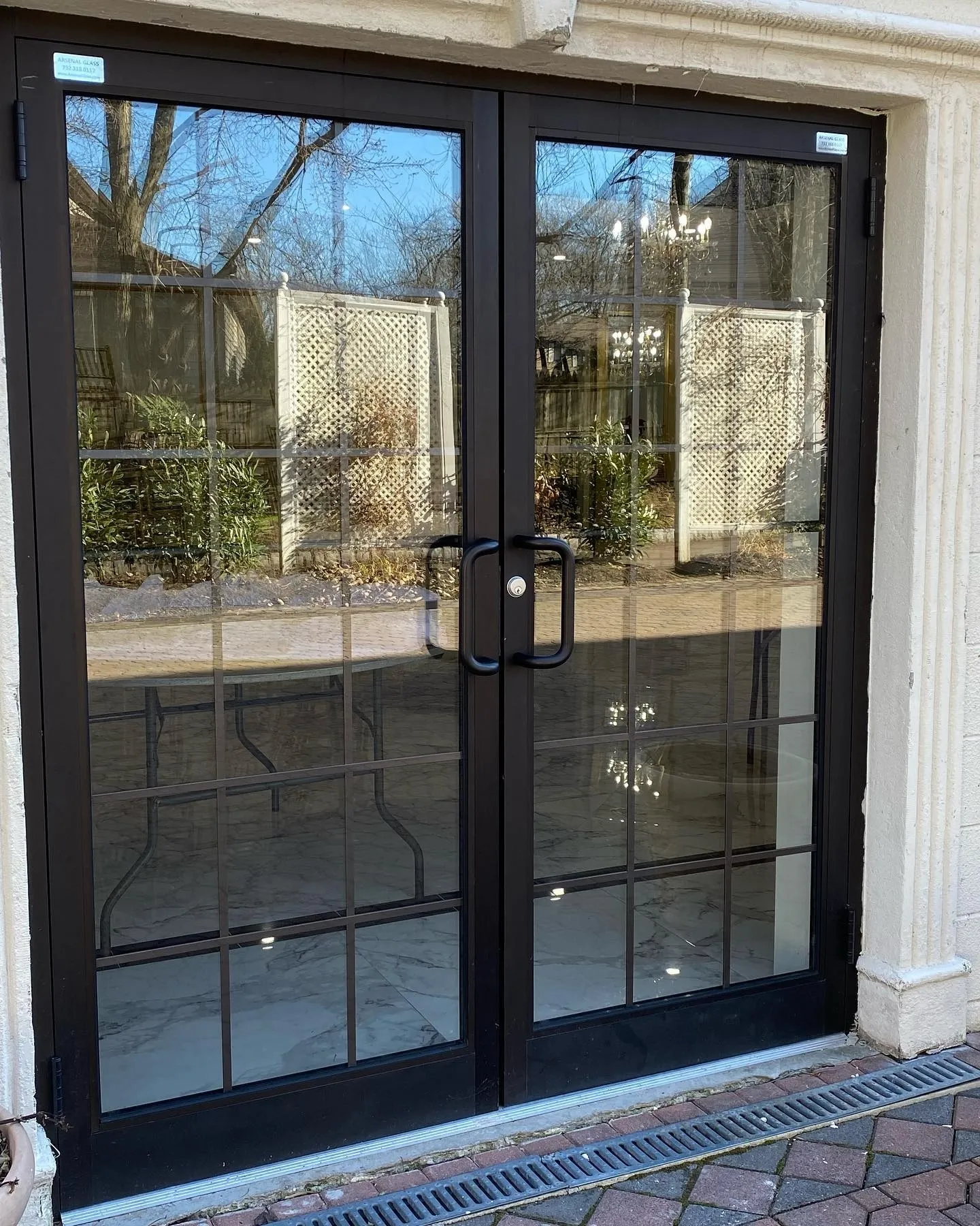 Commercial glass doors, Arsenal Glass, Linden, NJ.