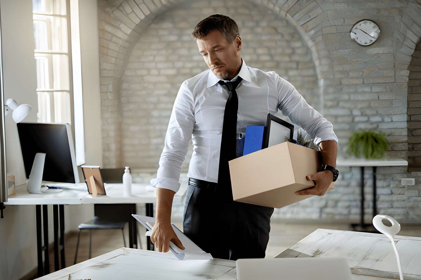 A Professional Packing Personal Items Into a Cardboard Box — Australian Employee Lawyers in Broadbeach Waters, QLD