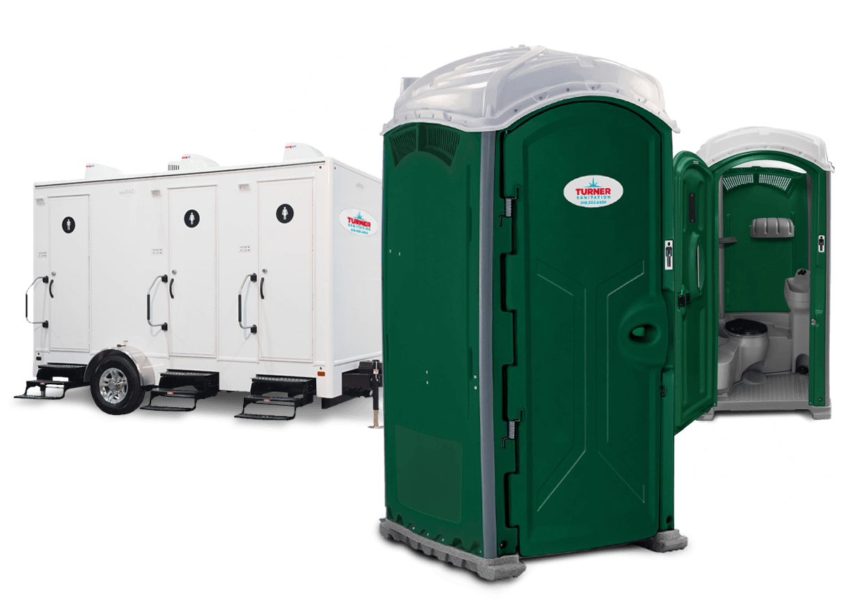Green And White Portable Restroom | Lake Orion, MI | Turner Sanitation Green And White Portable Restroom | Lake Orion, MI | Turner Sanitation