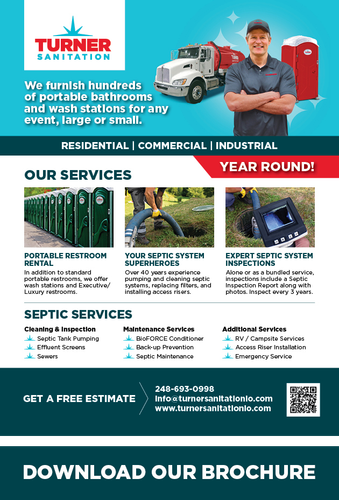 Brochure | Lake Orion, MI | Turner Sanitation Brochure | Lake Orion, MI | Turner Sanitation