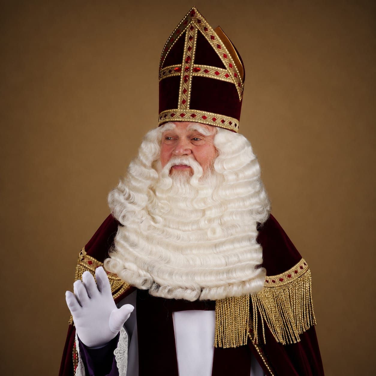 Luxe Sinterklaas Snor - Klassiek
