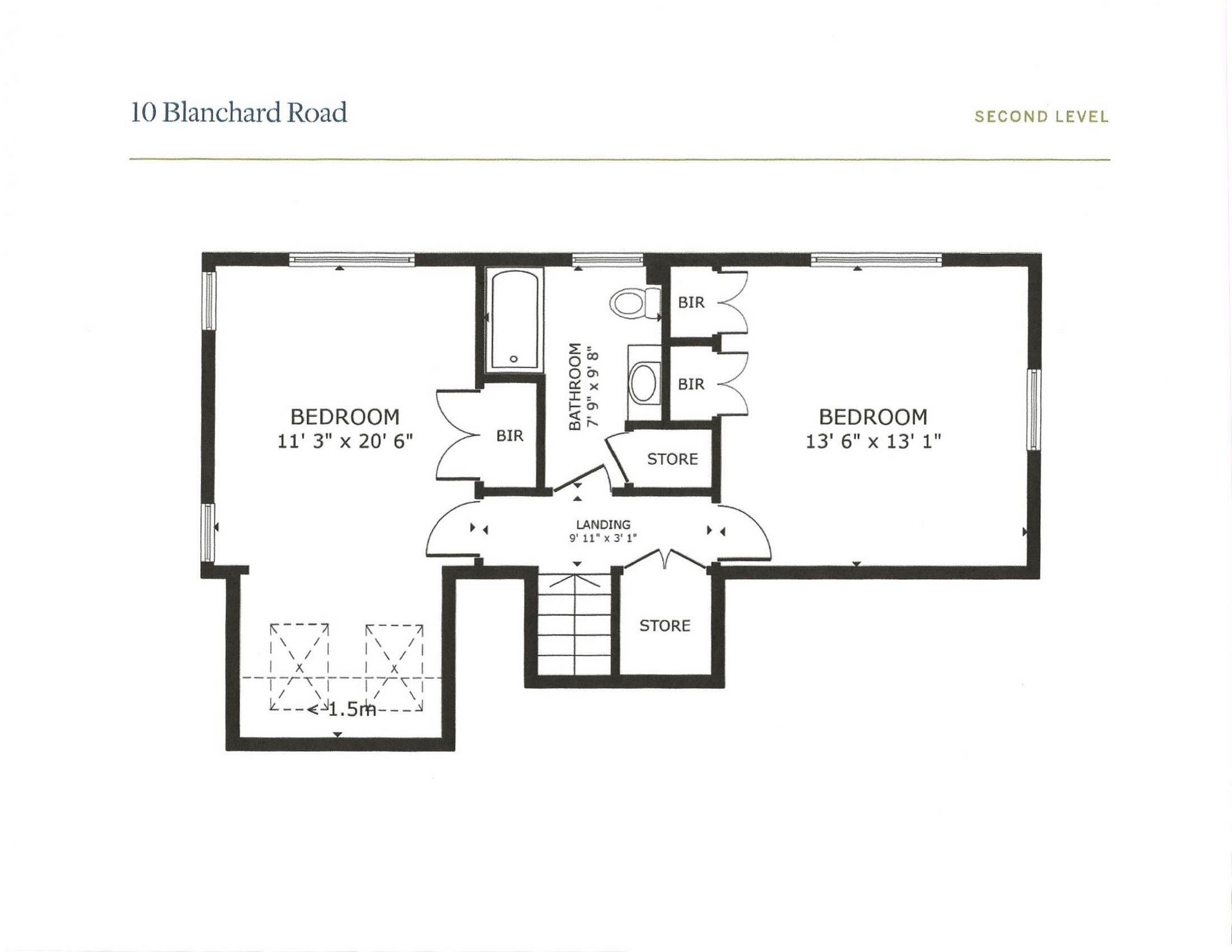 Lower level floor plan