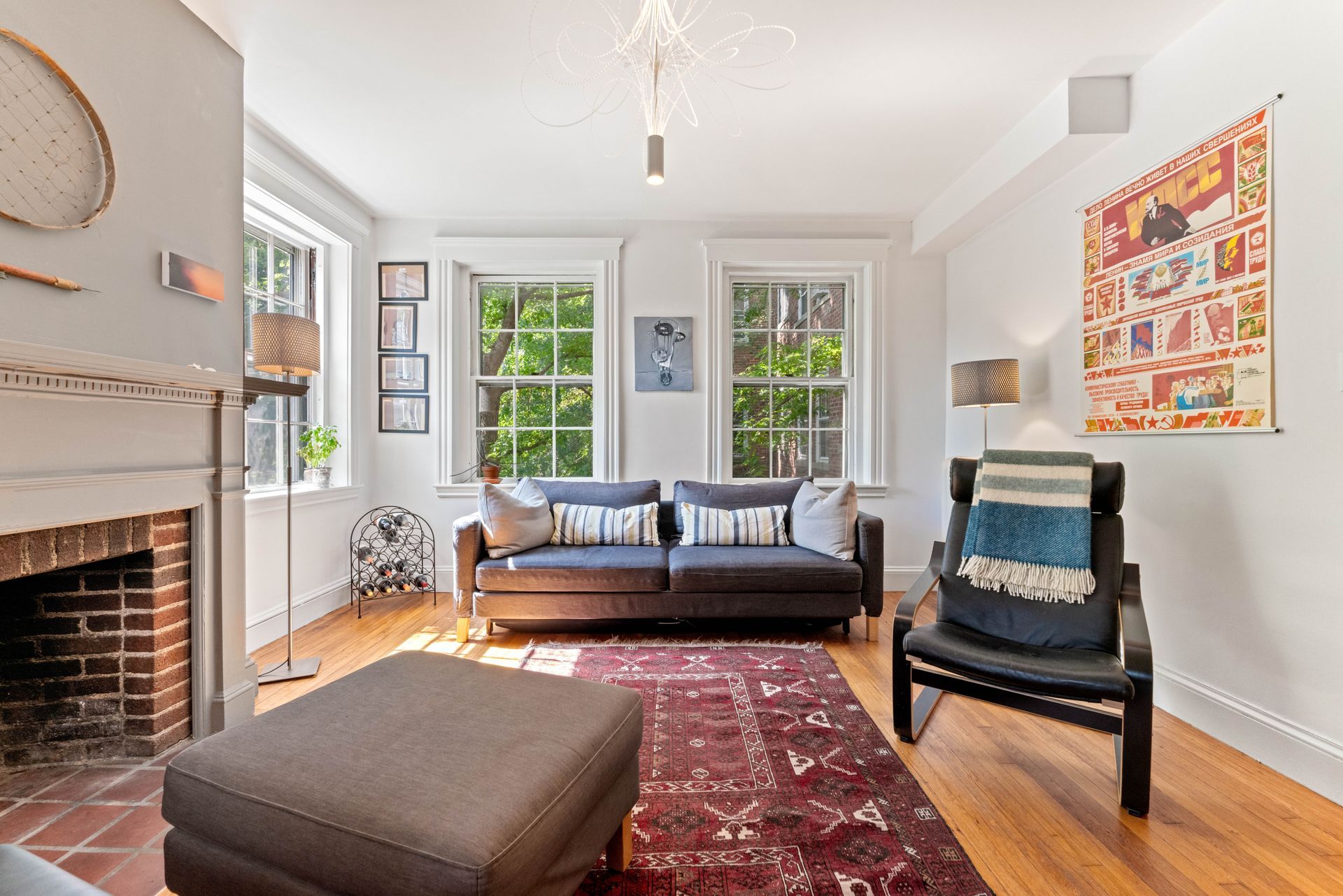 Living room with outdoor view