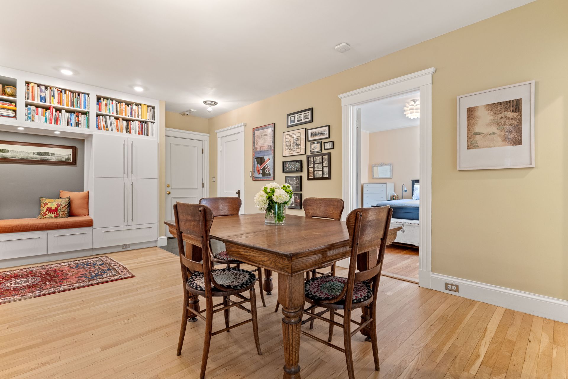 Dining area and kitchen