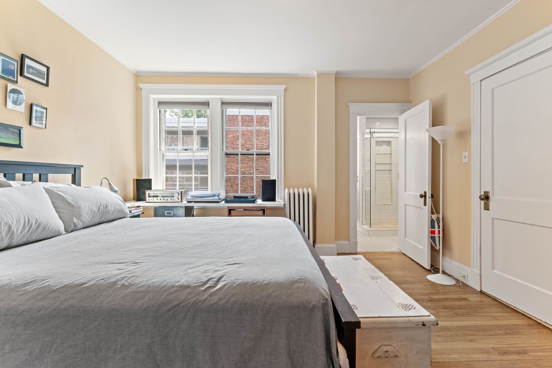 Bedroom windows and door