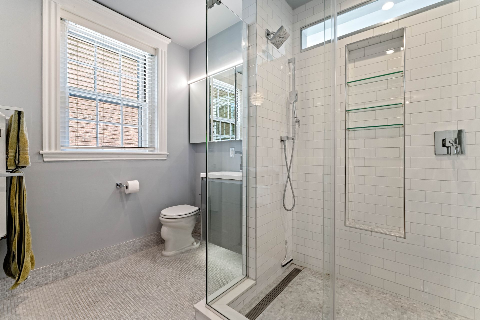 Another view of bathroom walk-in shower 