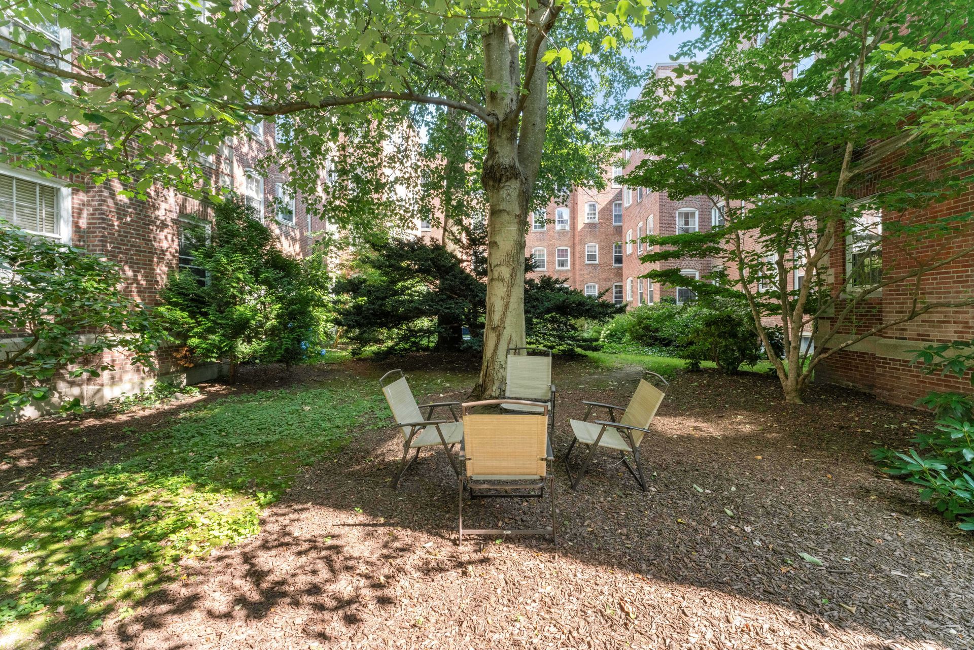 Outdoor common area with seating