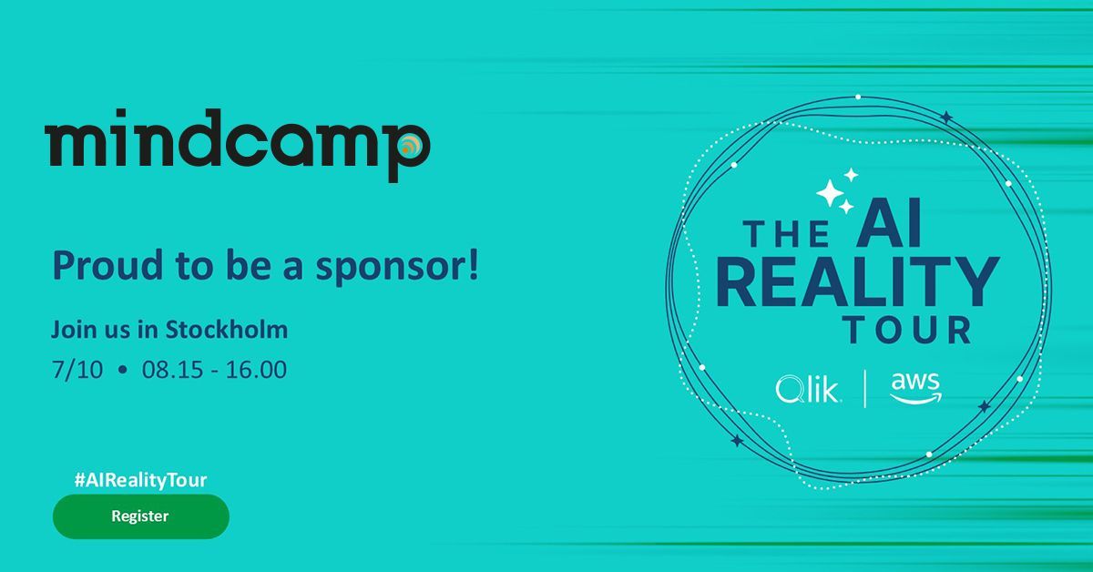 Mindcamp, stolta sponsorer av Qlik The AI Reality Tour