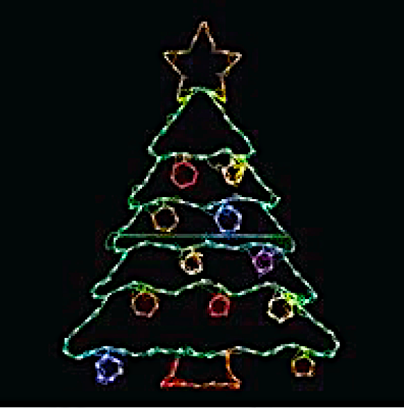 LED 2D Wire Frame Christmas Tree - Hanover, PA LED 2D Wire Frame Christmas Tree - Hanover, PA