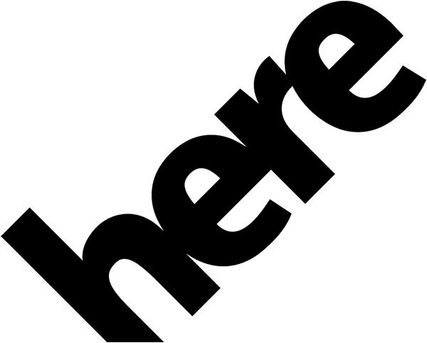 here logo