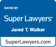 Super Lawyers badge: Blue rectangle with