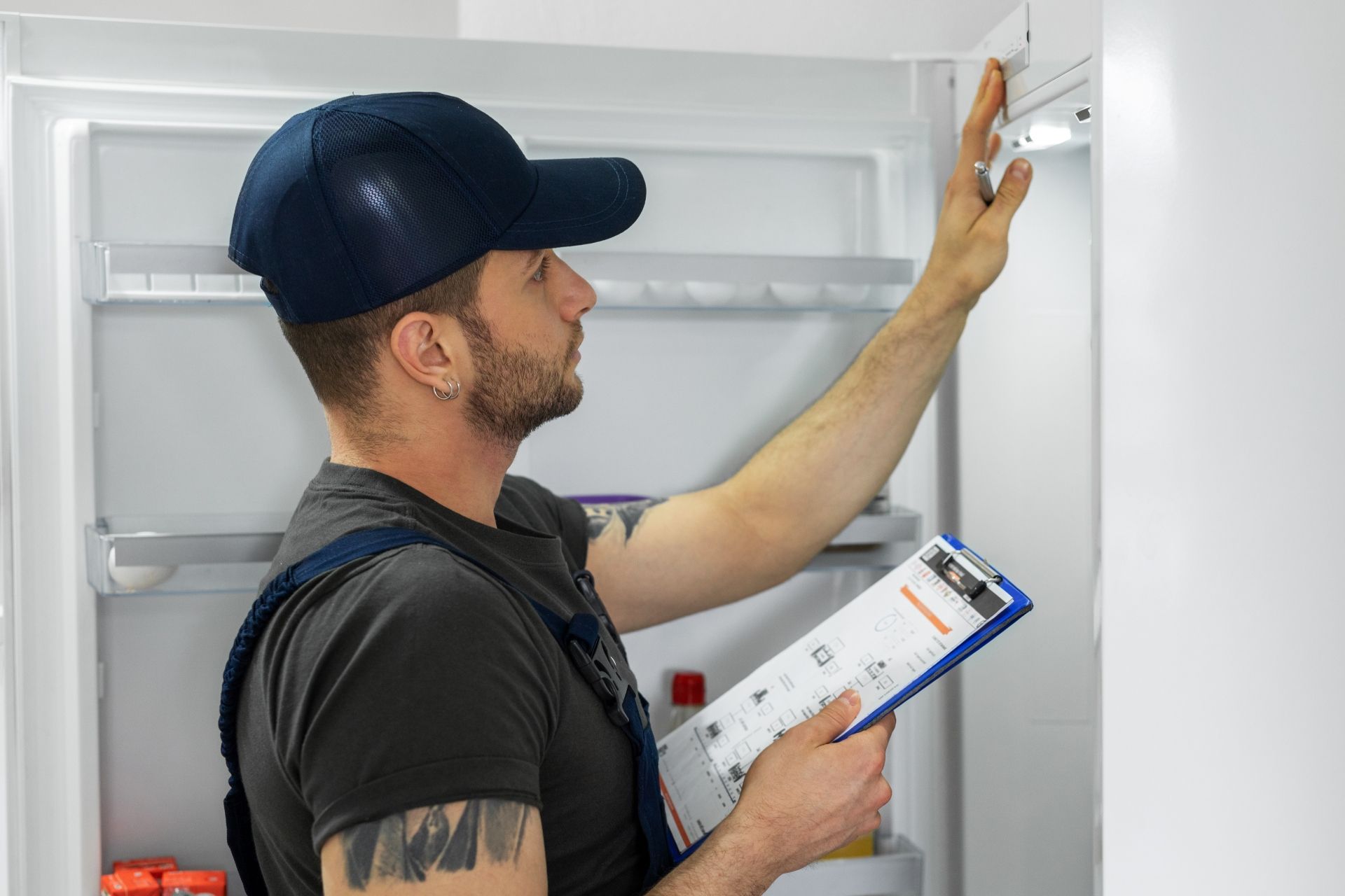 Man Looking at the Refrigerator — Sydney, NSW — Sharp Conditioning Solutions