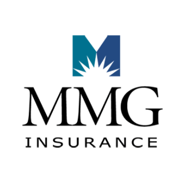 MMG Insurance logo with blue-and-teal “M” icon above black serif text
