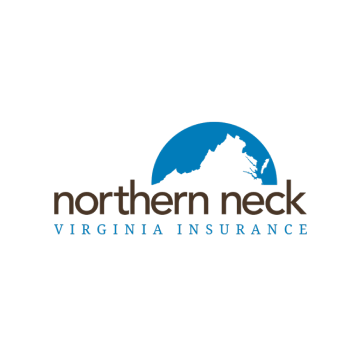 Northern Neck Virginia Insurance logo with blue circular icon and brown text