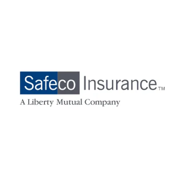 Safeco Insurance logo with blue “Safeco” and gray “Insurance,” tagline “A Liberty Mutual Company”