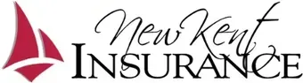 New Kent Insurance logo with red sail icon and black text on white background