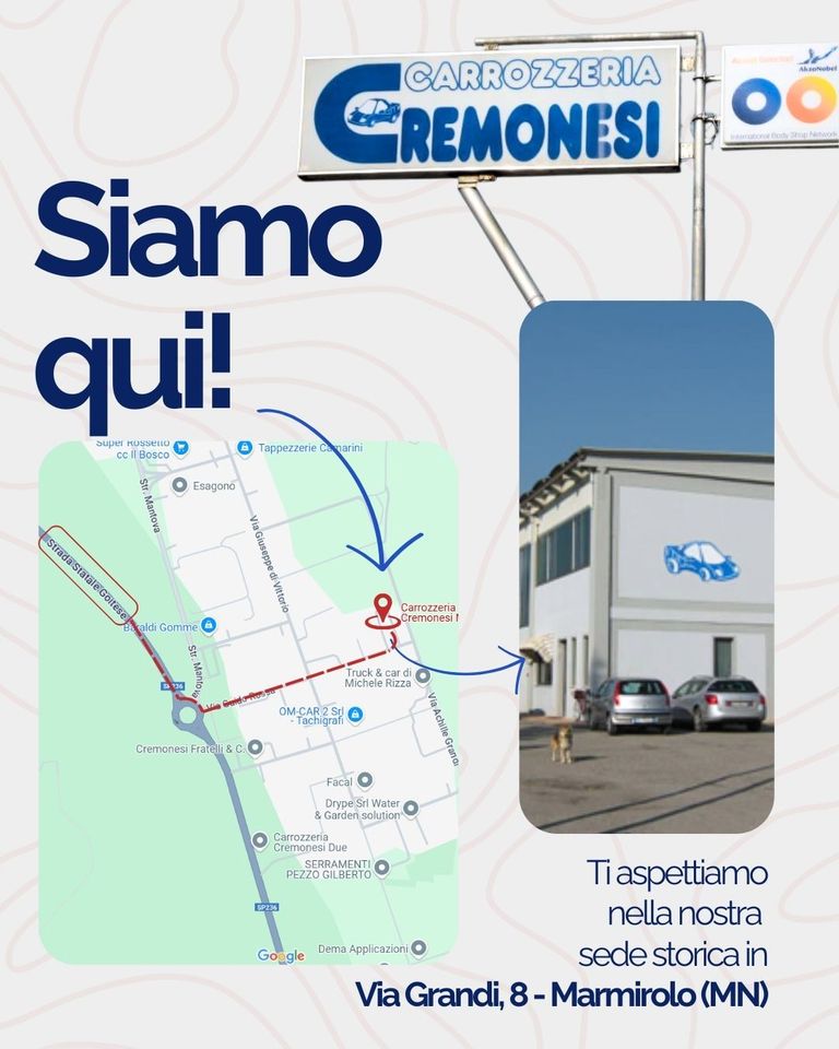 dove siamo Carrozzeria Cremonesi Massimo