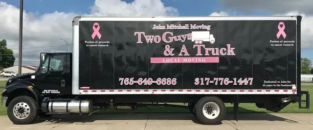 A black truck business moving services Indianapolis, IN