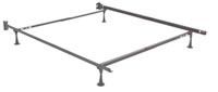A picture of a bed frame on a white background.