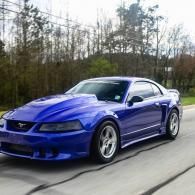 blue car