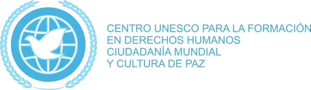 Logotipo: Centro UNESCO con globo terráqueo y paloma, texto en español.