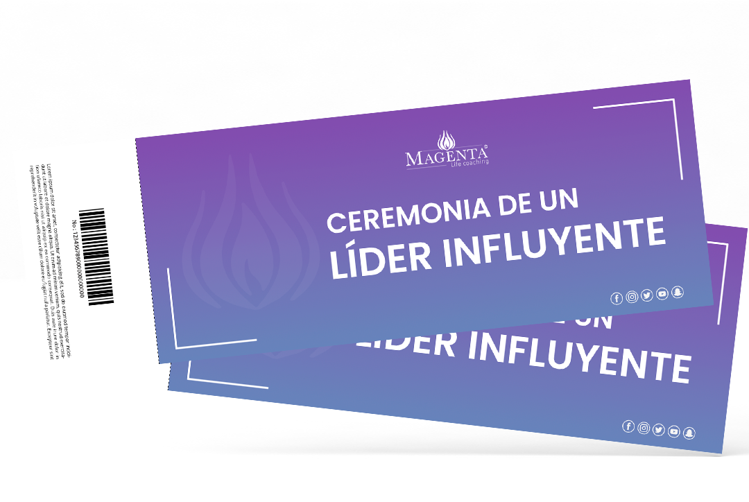 Dos entradas moradas para el evento: 