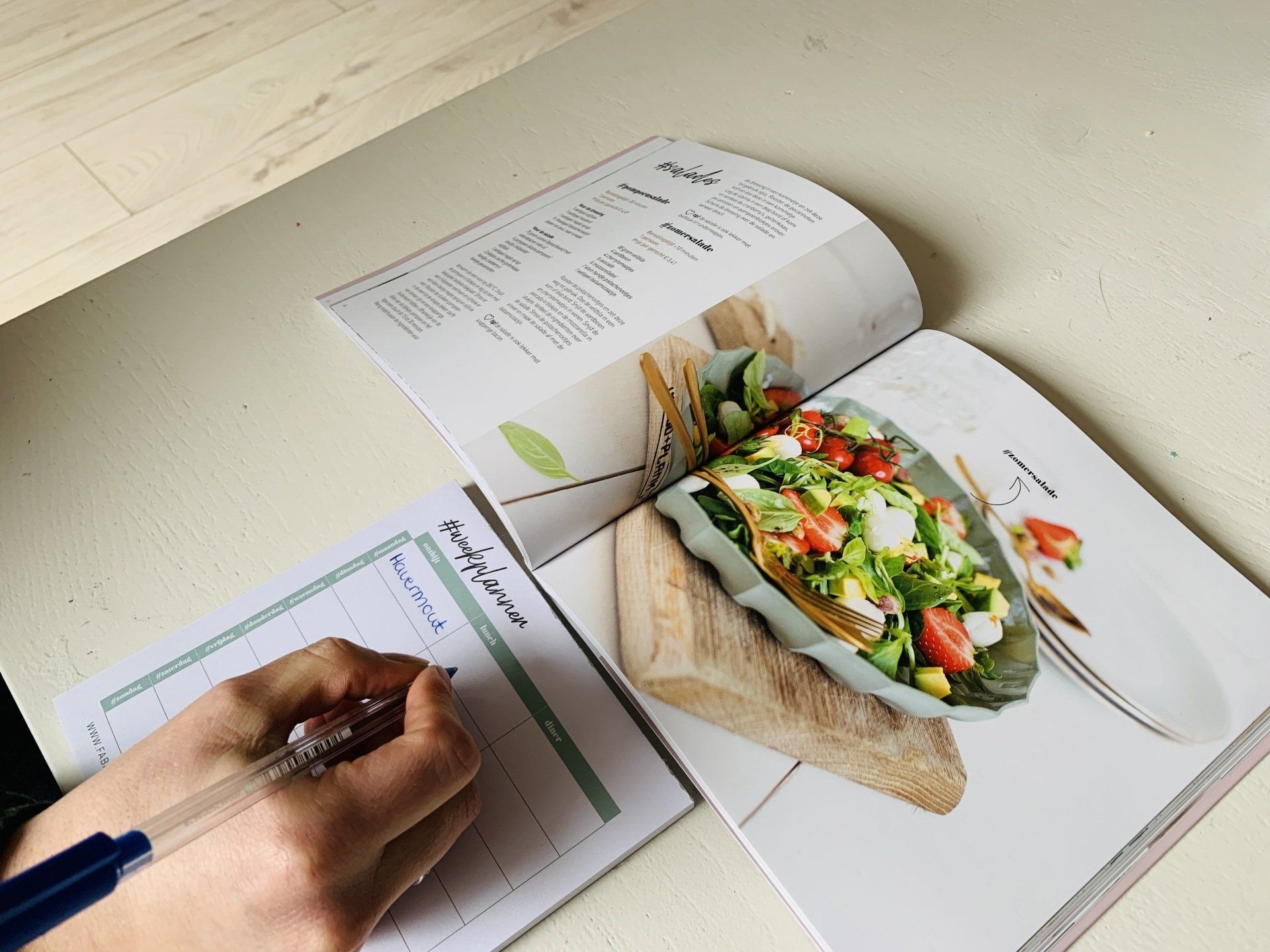 budget boek, weekplanner