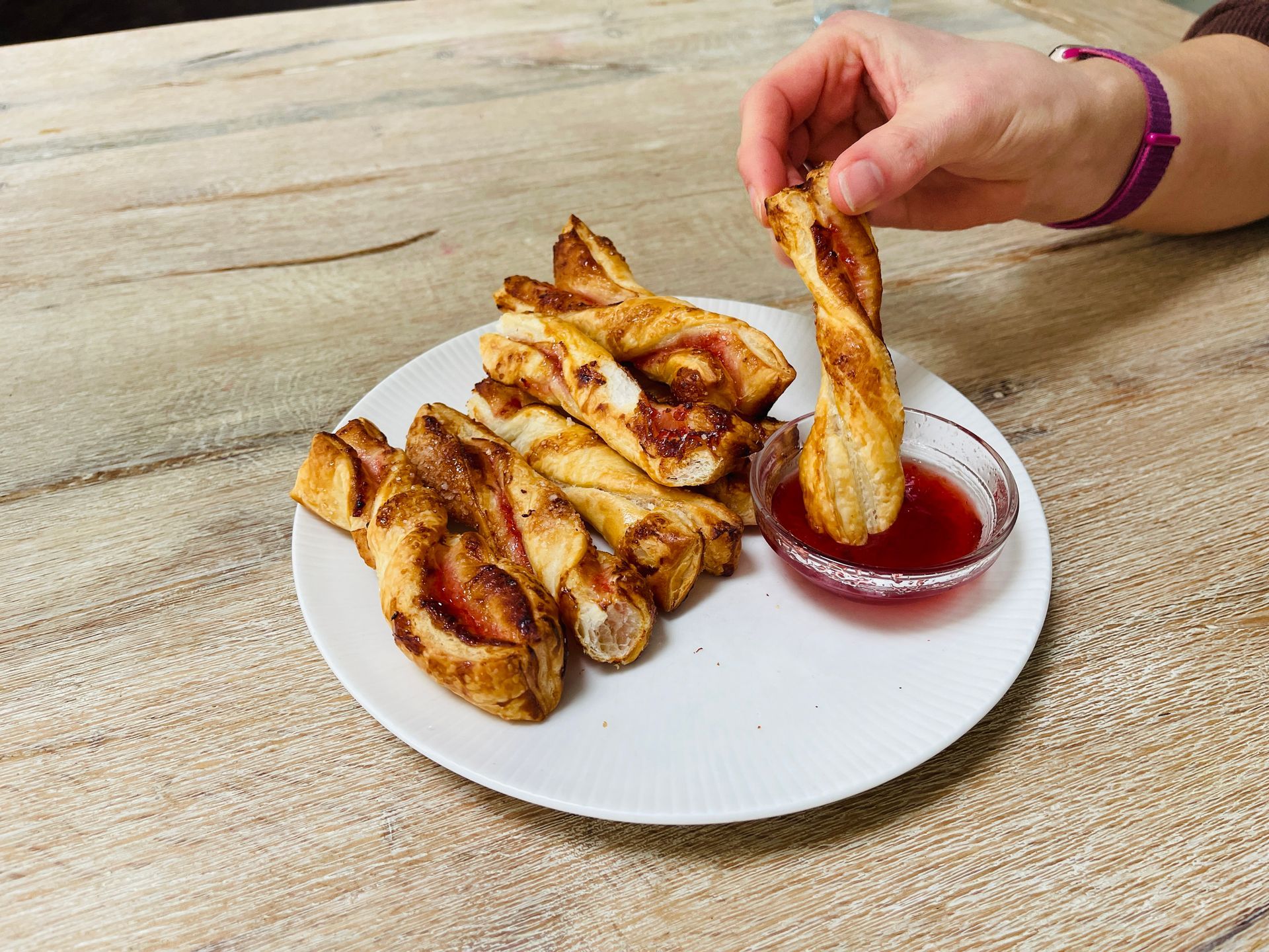 Recept; Aardbeien jam twisters