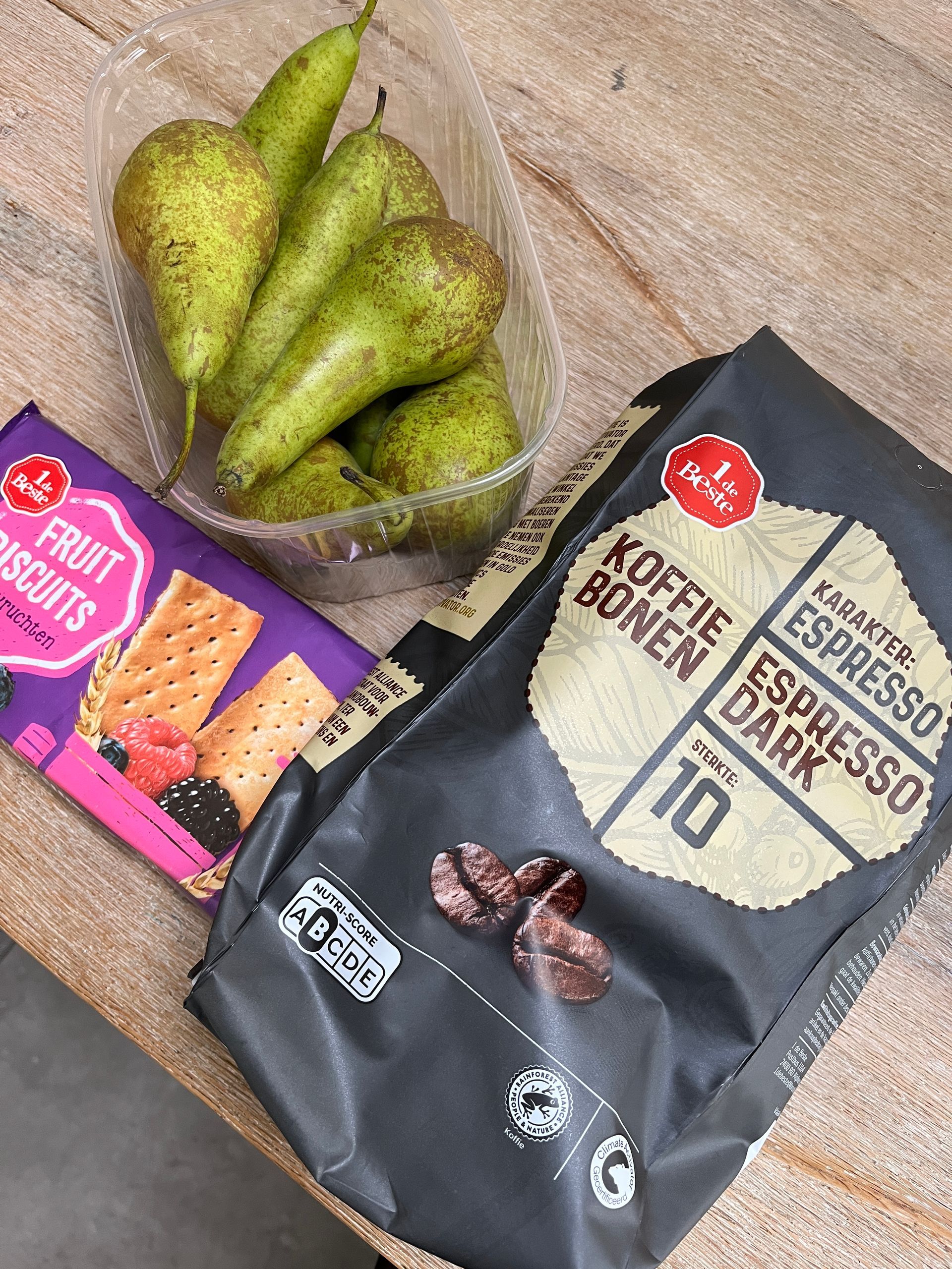 Onze boodschappen bij Dirk: € 68,53