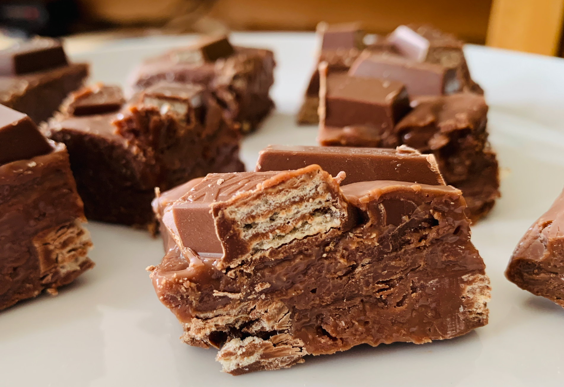 Recept; KitKat fudge