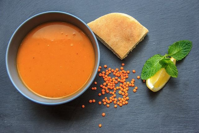 Weekmenu; Linzensoep en hartige taart!
