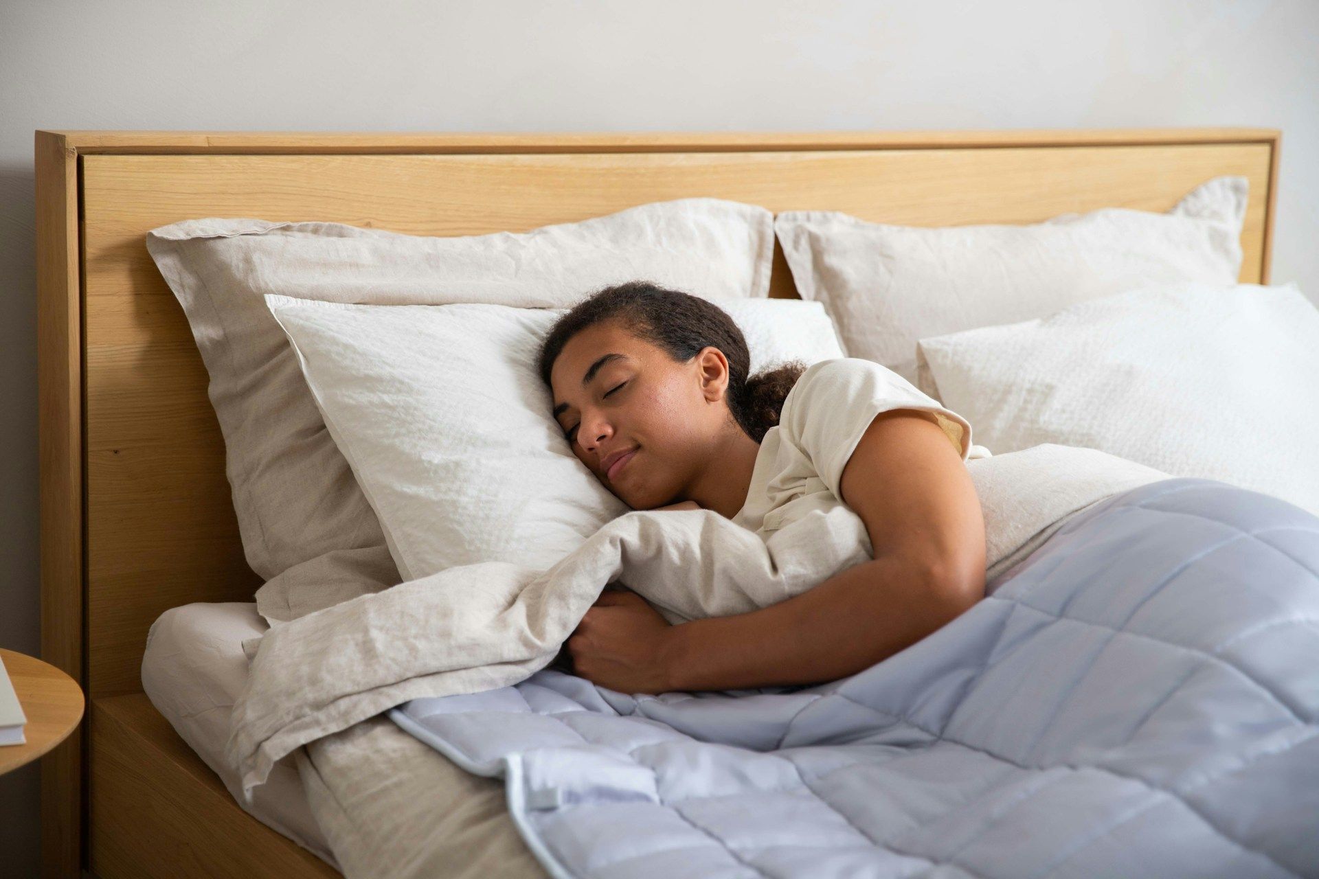 woman snoring