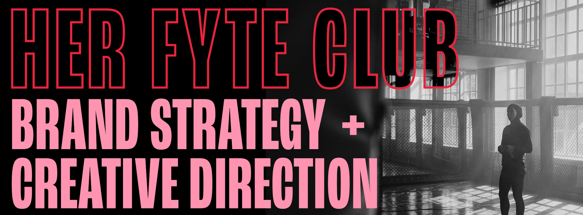 Her Fyte Club strategic brand identity design mockup