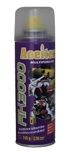 Lata morada de aceite en aerosol multifunción Aceitek.