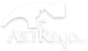 Un logo blanc avec une maison et le mot artreno dessus