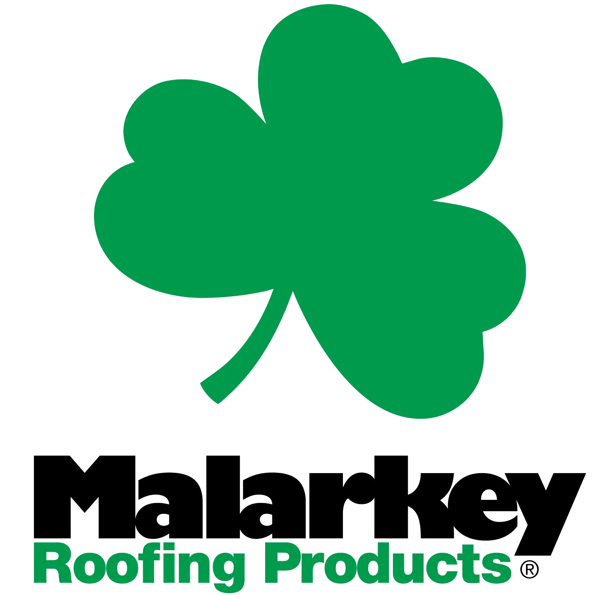 Green shamrock logo with the text