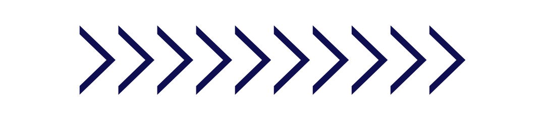 Purple chevron arrows pointing right on a white background