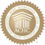 ACHC Accredited seal with gold and white colors.